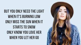 Let Her Go  Passenger Jasmine Thompson Cover Lyrics