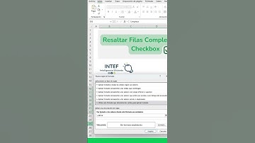✅ ¡Nuevo en Excel! Resalta una fila completa con un Checkbox