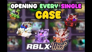 Opening *EVERY SINGLE* Case On Rblxwild