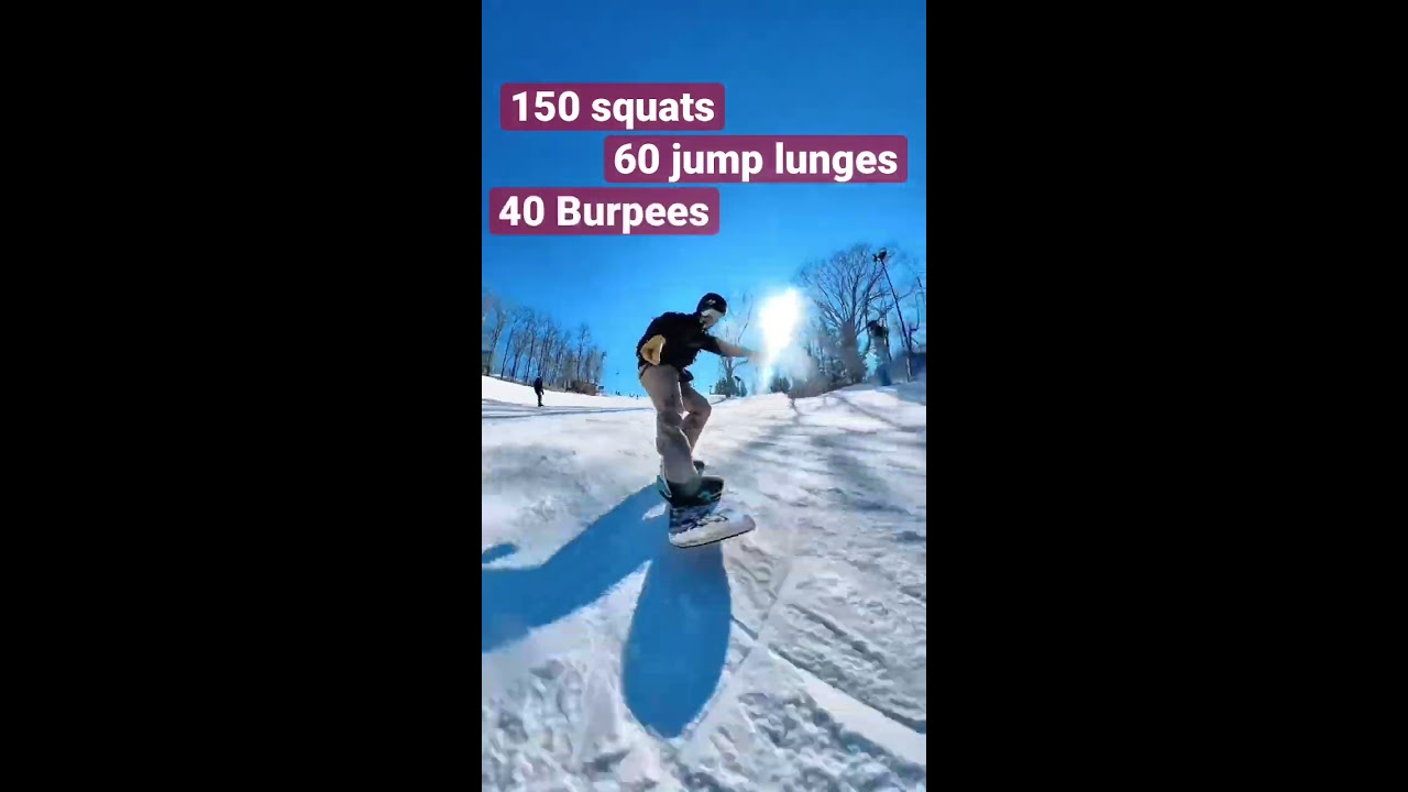 How to get in Snowboarding Shape snowboard fitness YouTube