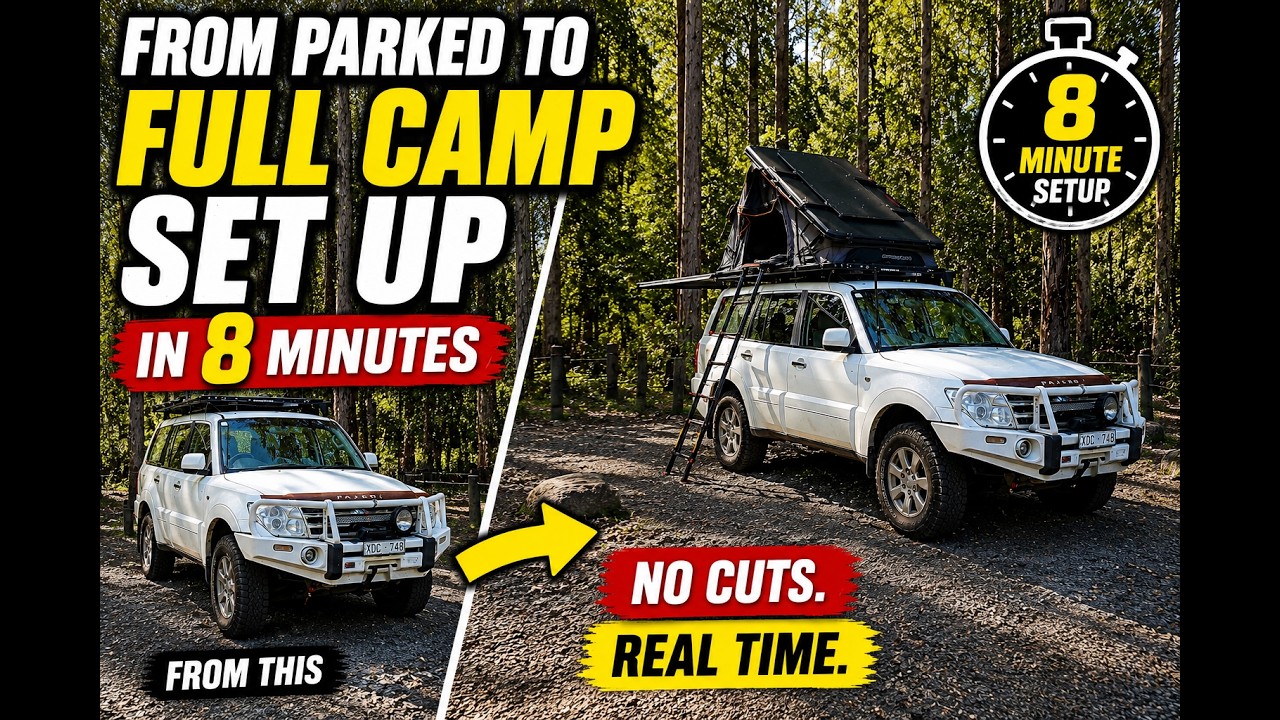 From Parked to Full Camp Setup in 8 Minutes (REAL TIME 4WD Overlanding ...