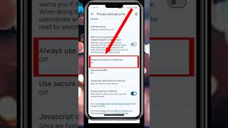 How to enable use secure DNS on chrom/Enable use source DNS #shorts#youtubeshorts#viral #shortfeed