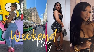 Weekend Vlog | Night Out With Bae, Get Pretty With Me, Downtown LA Market.. Just Vibes + more