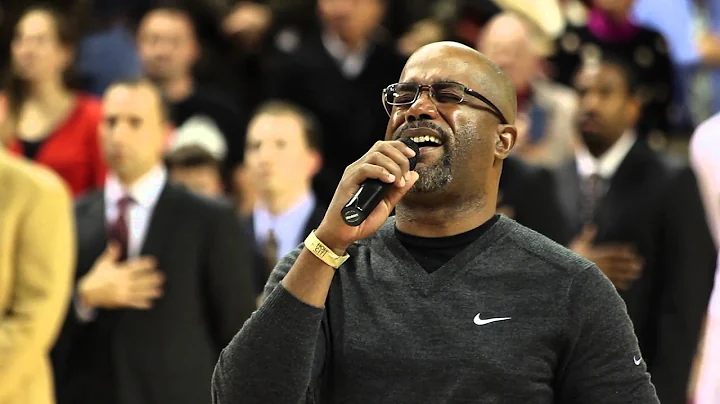 Darius Rucker Sings the National Anthem -- College of Charleston Basketball
