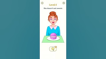 DOP 2 : Delete one part - Level 6 She Doesnt eat sweets #shorts #dop2 #deleteonepart #gaming #viral