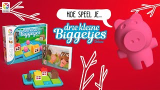 Speluitleg Drie Kleine Biggetjes Deluxe - SmartGames screenshot 1