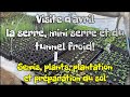 Qubec  visite avril  serremini serretunnel froid  travaux semis plantation et prparation