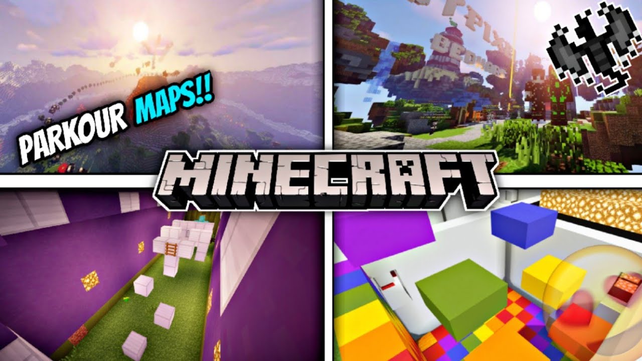 Top 5 Best Parkour Maps For MINECRAFT PE😍 || PARKOUR MAPS FOR POCKET ...