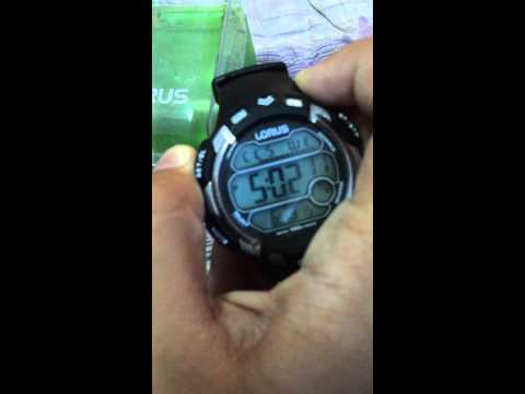 lorus children's digital watch instructions