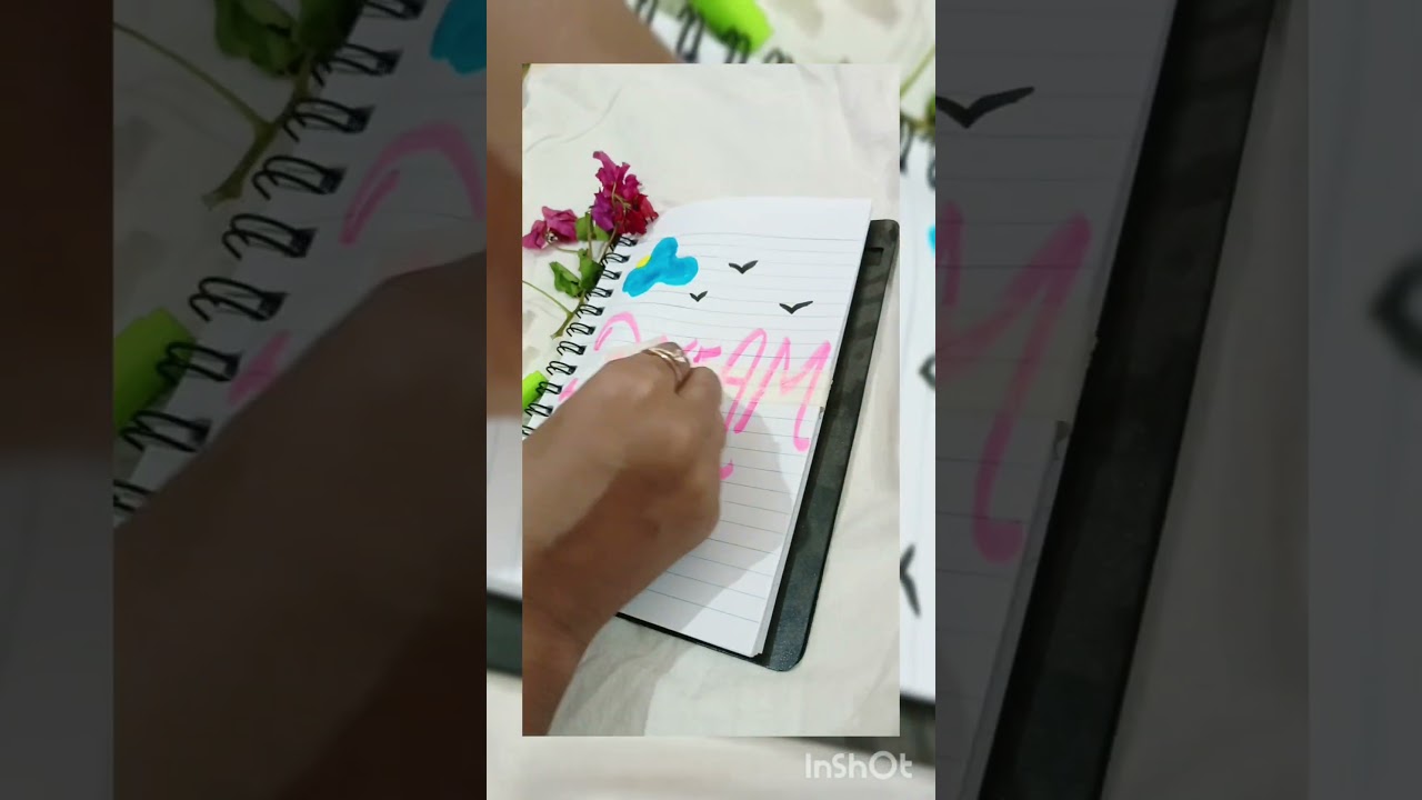 Brush pen lettering|The Creative corner|