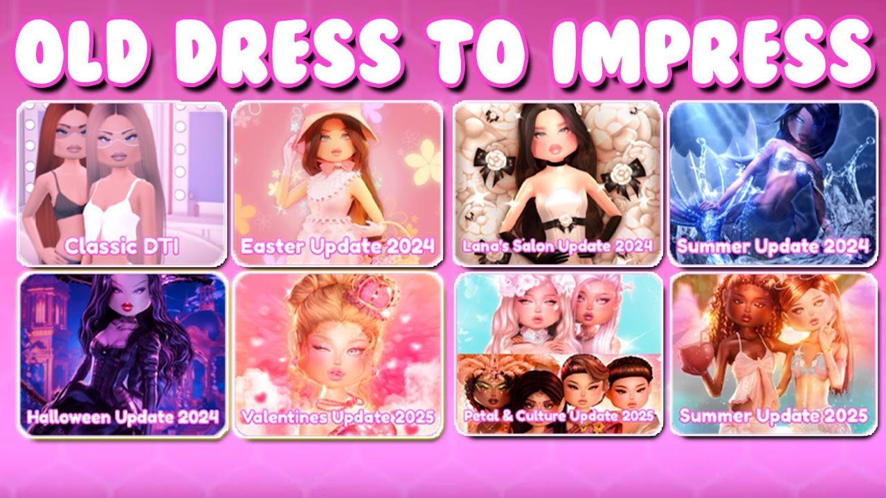 I Played EVERY OLD Dress To Impress UPDATE! *SECRET ITEMS*