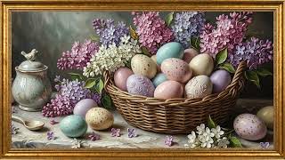Classic Easter Egg Basket TV Art | The Frame Museum 4K Screensaver | 2 Hours - No Music