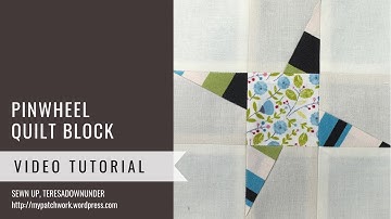 Pinwheel block - Mysteries Down Under quilt