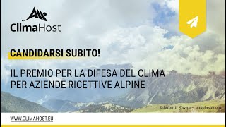 ClimaHost – Il premio per la difesa del clima per aziende ricettive alpine