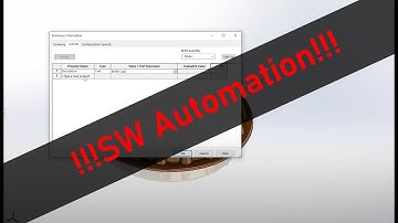 AutoPopulate your BOMs in SolidWorks!!! - Linking Custom Properties in SW Pt 1