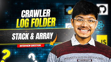 1598. Crawler Log Folder | Stack | Array | O(1) Space