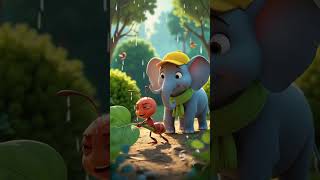 🐘☔ The Tiny Ant Saved the Elephant!