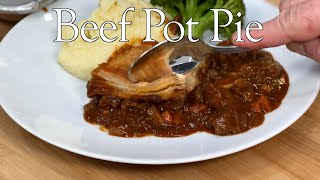 Beef Pot Pie Beef pot pie 2.0 rich, velvety adult gravy, the kind of gravy you want a big inky red