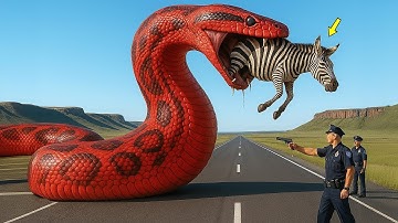 HEROIC TEAM FACES GIANT PYTHON TO SAVE MOTHER ZEBRA FROM A SHOCKING ATTACK 🐍
