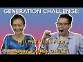 Generation Challenge: Millennial on Foot v.s. Baby Boomer Online