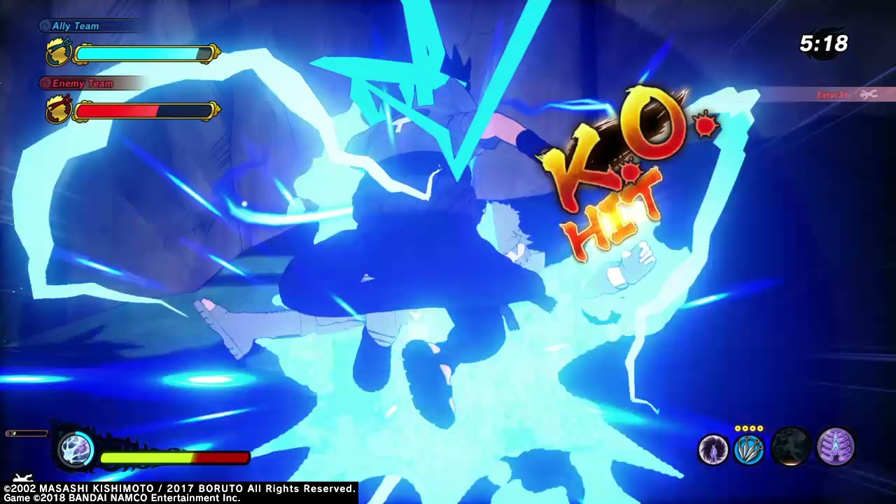 NARUTO TO BORUTO: SHINOBI STRIKER sasuke last battle gameplay on ps4