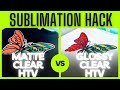 SUBLIMATION ON CLEAR HTV | SUBLIMATION FOR BEGINNERS | SUBLIMATION ON DARK FABRIC HACK