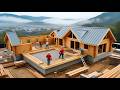 Man Builds Amazing Wooden Mansion in Mountain Start to Finish by ‪@Carpenter_AnXu‬