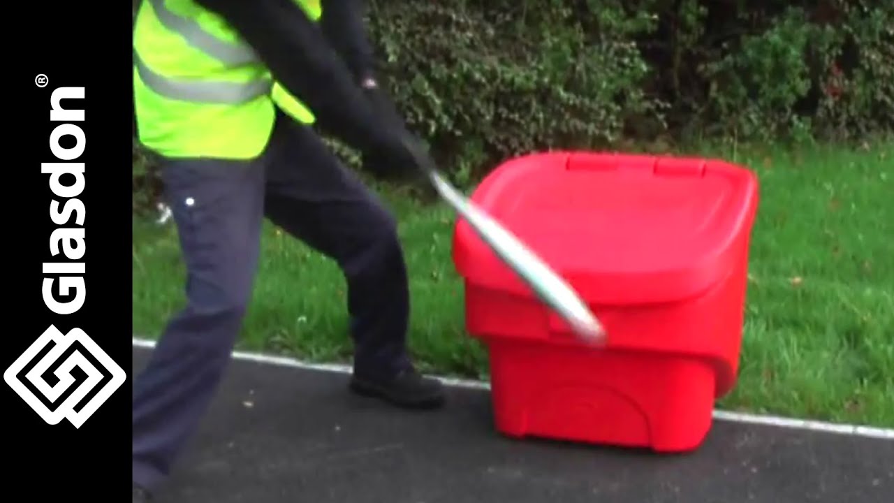 Glasdon UK Product Testing Nestor™ 90 grit salt bin YouTube