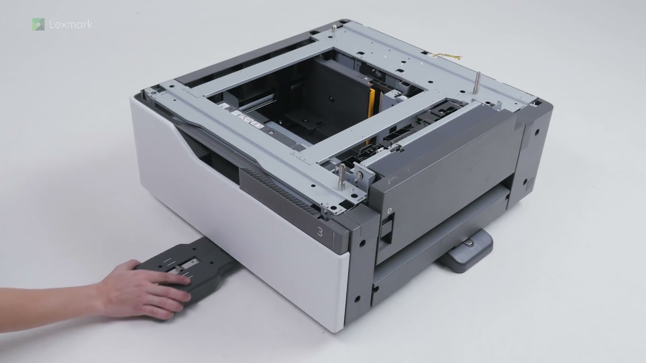 Lexmark CS923 İsteğe bağlı 2500 yapraklık tepsi takma