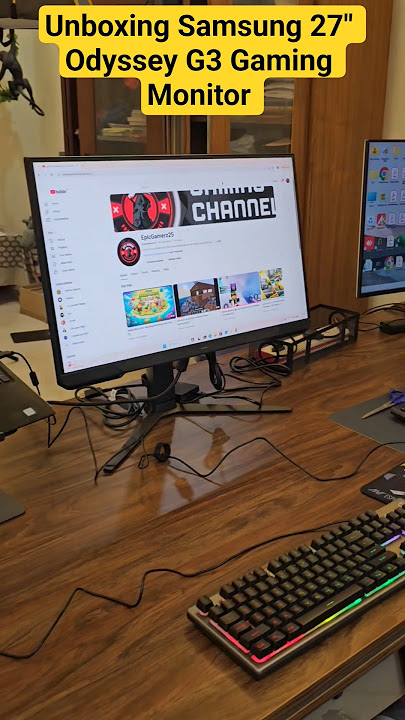 Unboxing Samsung 27' Odyssey G3 Gaming Monitor #shorts #viral #trending #youtube #unboxing #yt