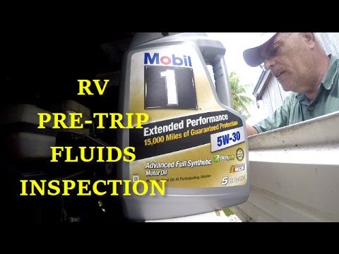 Motorhome PRE TRIP INSPECTION - ENGINE TRANSMISSION FLUIDS | RV