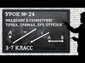 Изучаем математику с нуля / Урок № 24 / Введение в геометрию / Точка, прямая, луч, отрезок