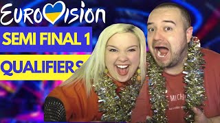 EUROVISION 2023 - LIVE REACTION TO SEMI FINAL 1 QUALIFIERS | AMERICAN COUPLE REACTION