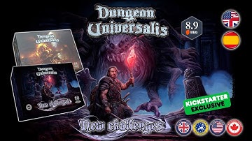 Dungeon Universalis (1.3 edition, third printing and New Challenges expansion).