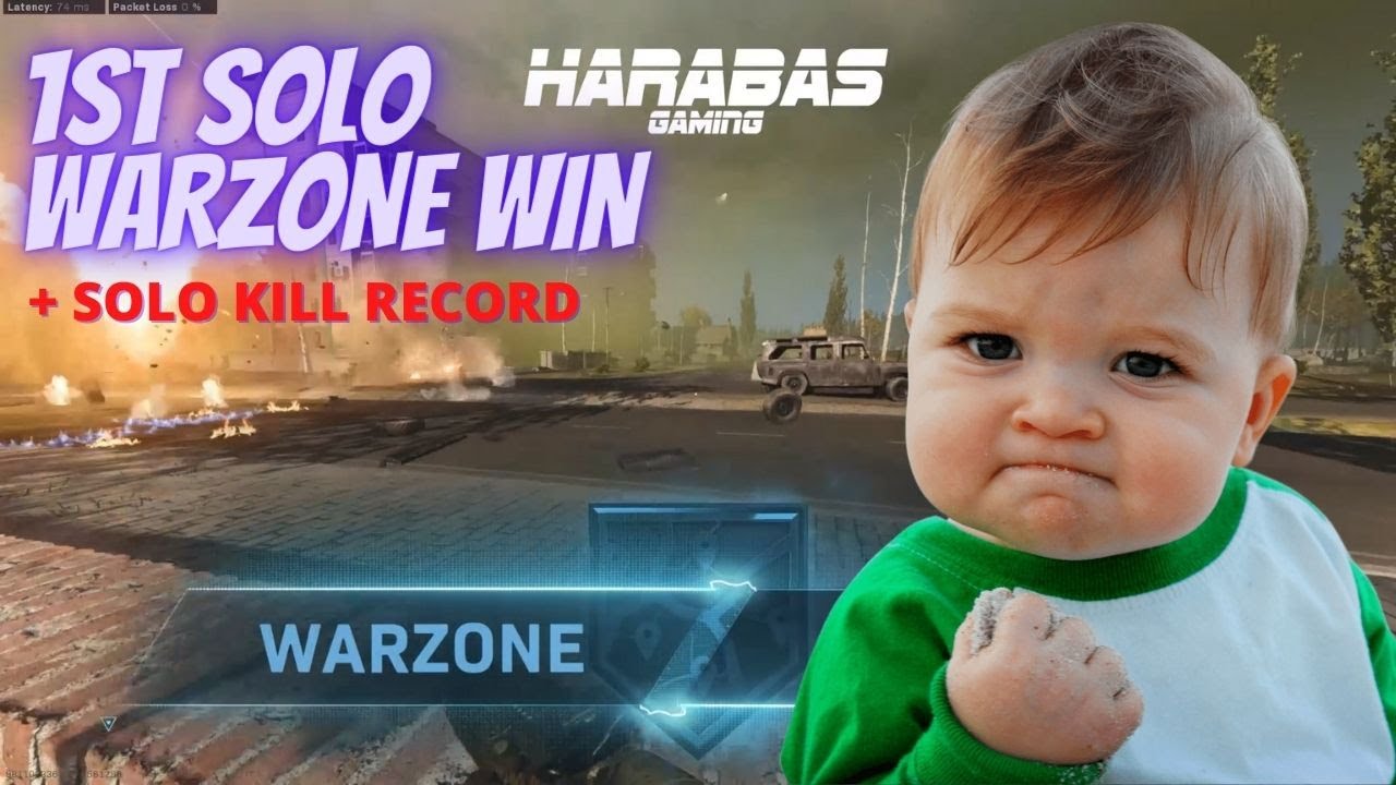 FIRST WARZONE SOLOS WIN + FIRST SOLO HIGH KILL RECORD!!! - YouTube