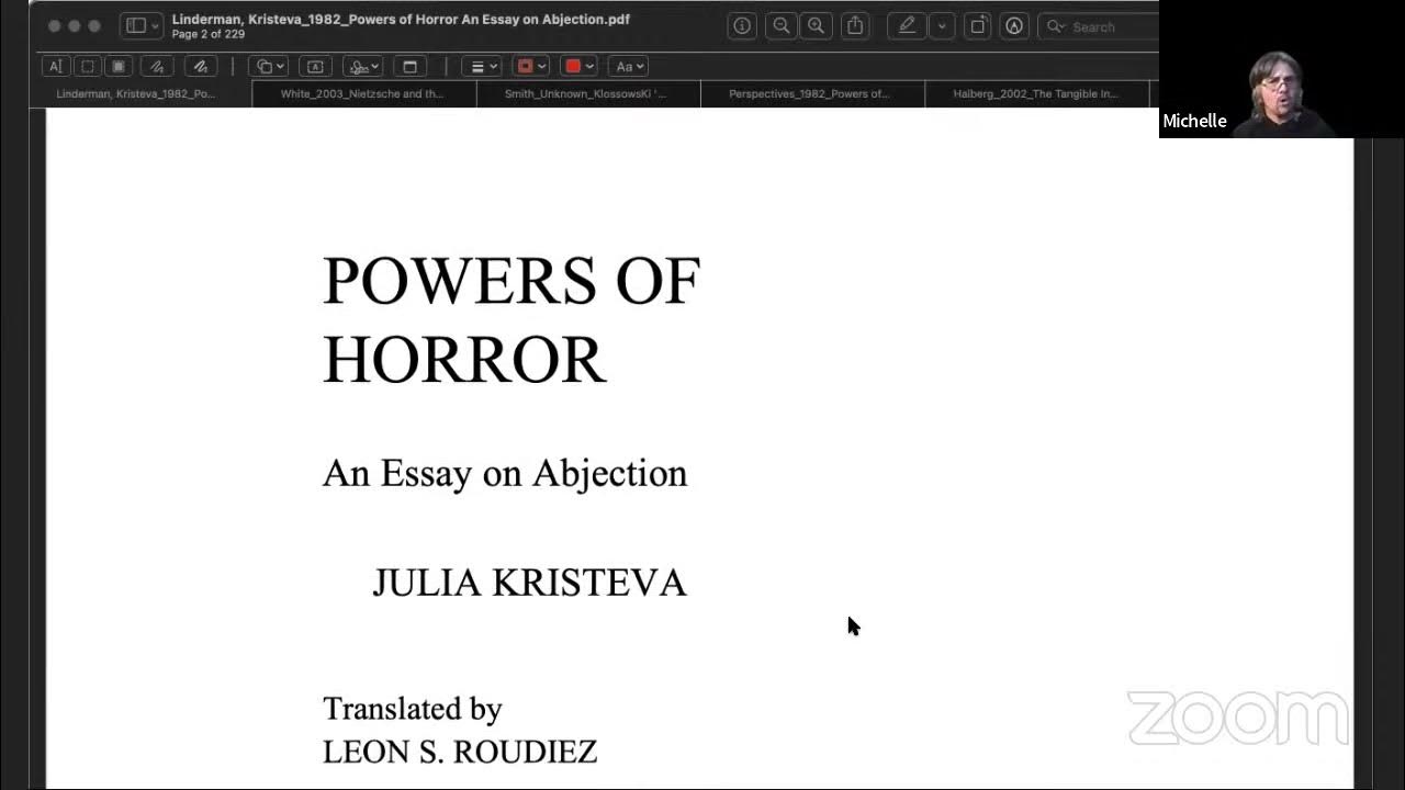 powers of horror an essay on abjection summary