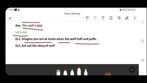 Unit 1 Chapter 2 Three Little Pigs Part 2 Class 1 English by Renu Rathi