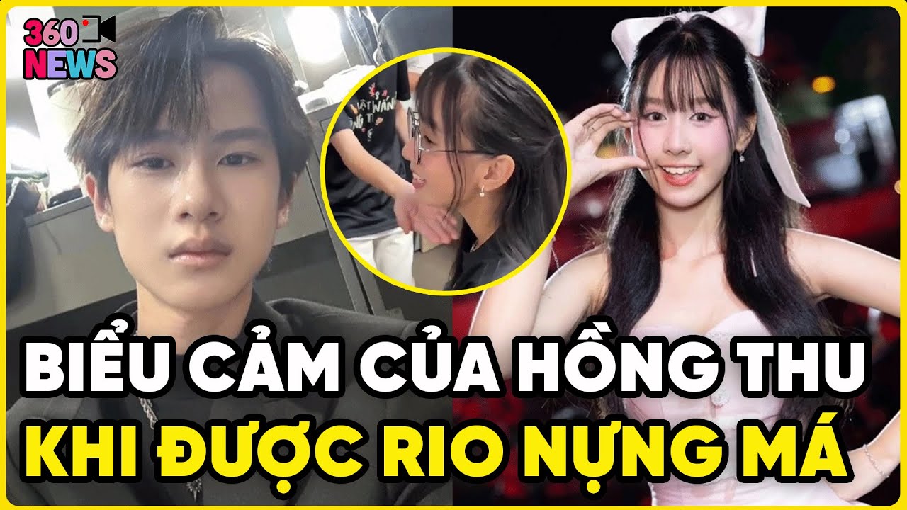 Bắt trọn biểu cảm của Hồng Thu khi được Rio nựng má trước mặt mọi người, hé lộ tính cách ngoài đời