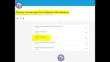 Develop a Heroku App That Integrates with Salesforce | Set up Heroku connection #heroku