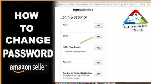 Amazon seller apna login password kaise badle @SellerStory  @TECHBINONLINE