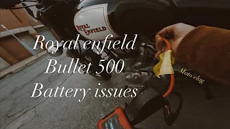 Moto vlog/ Royal enfield bullet battery jump.