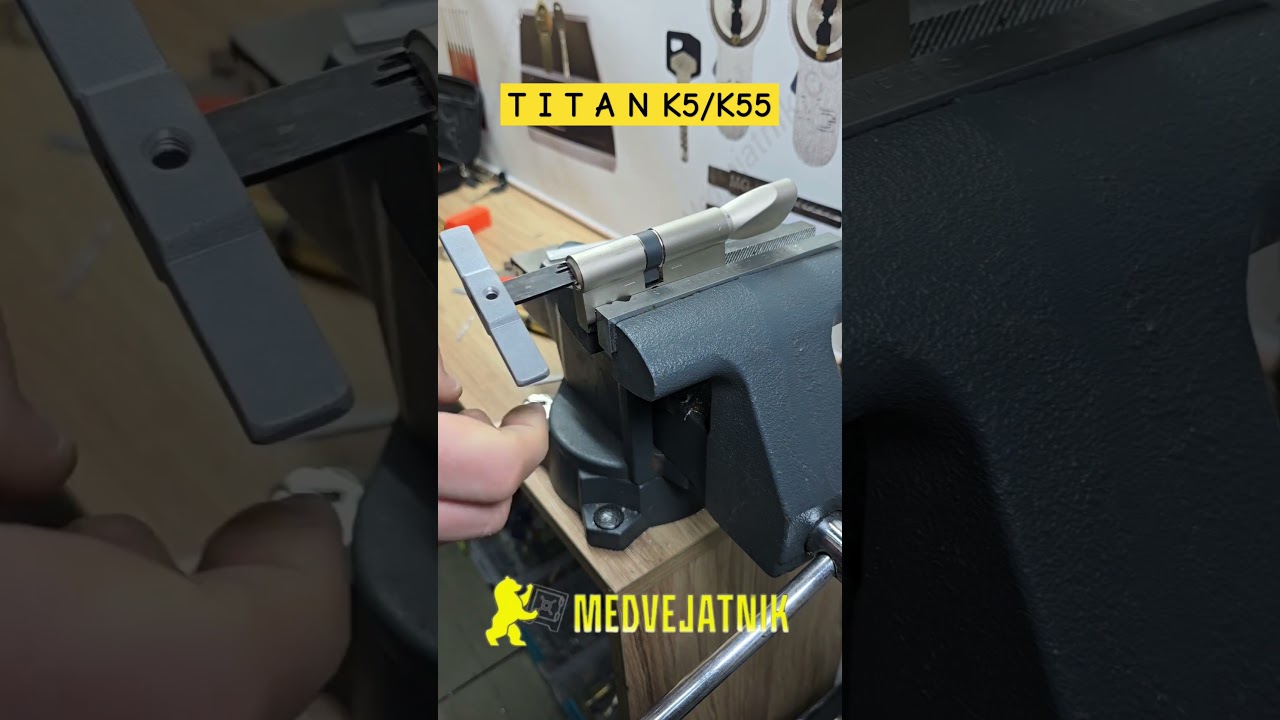 How to open Titan K5/K55 cylinder with a lock pick! +380991131470 WhatsApp Telegram