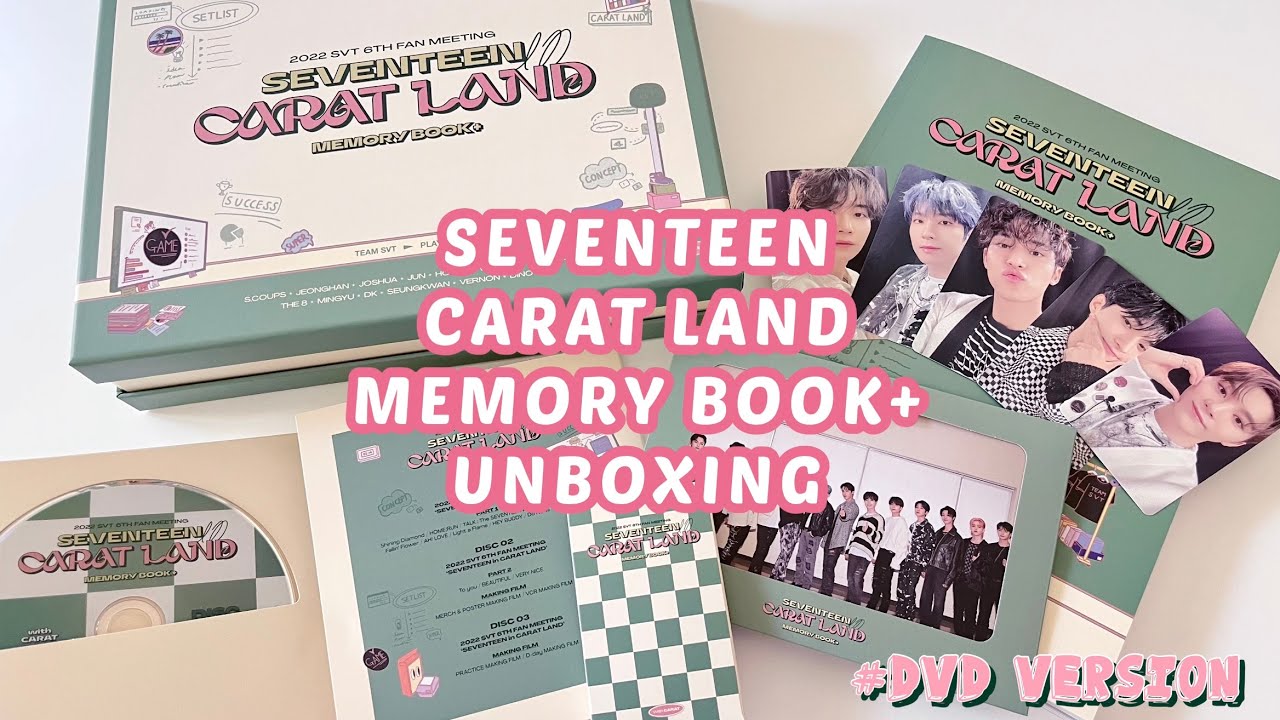 CARAT-開封動画》SEVENTEEN carat land memory book unboxing DVD