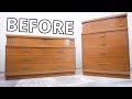 MID CENTURY DRESSER MAKEOVER X2 | Furniture Painting & Staining