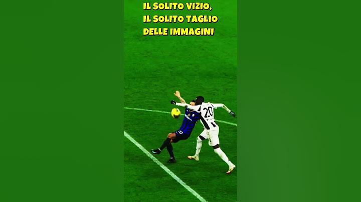 JUVE - INTER FALLO DI MANO CLAMOROSO DI KOLO MUANI‼️ VERGOGNA‼️