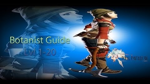 Final Fantasy 14 A Realm Reborn Walkthrough Botanist Guide Lvl 1-20 Items