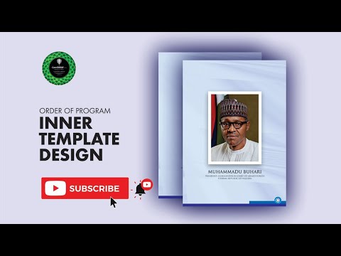 Order of Program Inner Template Design - CorelDraw Tutorial - YouTube