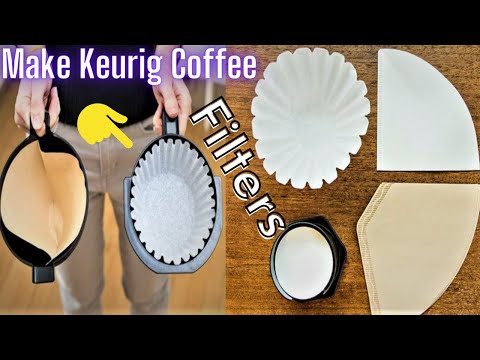 Diy : How to make Keurig K Cup coffee filters || Ekobrew homemade paper filter