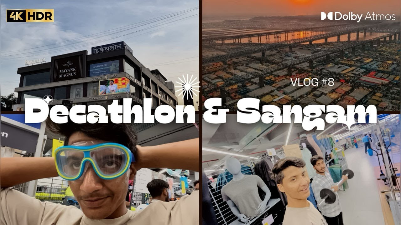 Exploring Decathlon 🏀 & Sangam Vibes 🌊 | Prayagraj Vlog 2025