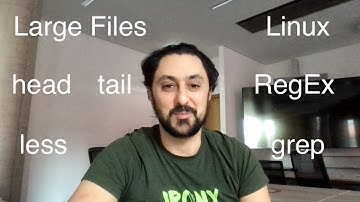 5 tools/commands for opening and searching large files with linux: list, head, tail, less and grep.